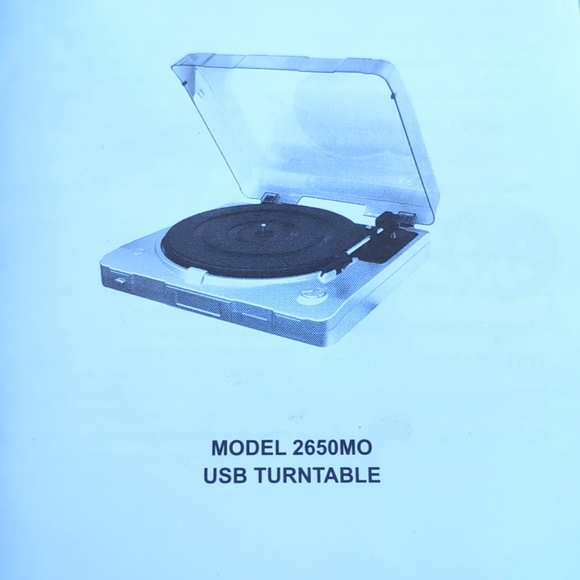 NWT In Box Electro Brand USB Turntable Model 2650Mo - Picture 1 of 2